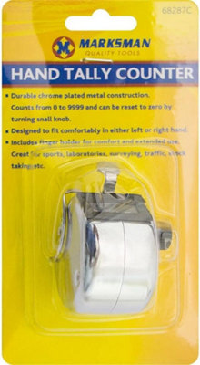 Digit Counting Manual Hand Tally Number Counter Mechanical Clicker from B&Q