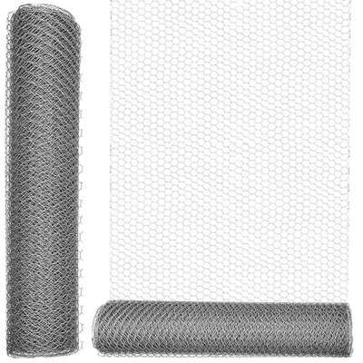 Marksman Galvanised Mesh Wire 0.6 X 10M Heavy Duty Hexagonal Fence Aviary Rabbit Hutch Net from B&Q