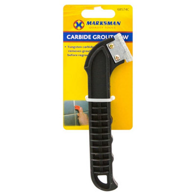 Marksman Pack Of 2 Tile Grout Saw Rake Remover Cleaner Tungsten Carbide Floor Wall File Tool from B&Q