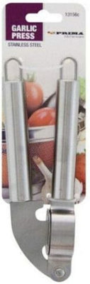  - New Stainless Steel Garlic Press Squeezer Presser Chrome Crusher Kitchen Tool
