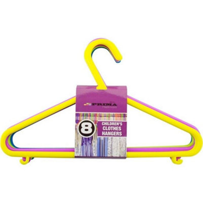 New 80Pc Plastic Kids Clothes Hangers Wardrobe Garment Coat Hanger Rack from B&Q