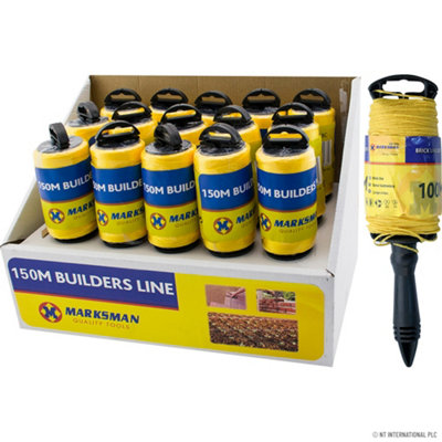 150M Builders Line Rope String Building Bricklaying Brick Handle from B&Q