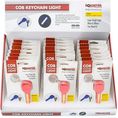 2 X Led Cob Keychain Light Camping Lantern Torch Bright Batteries Included New from B&Q