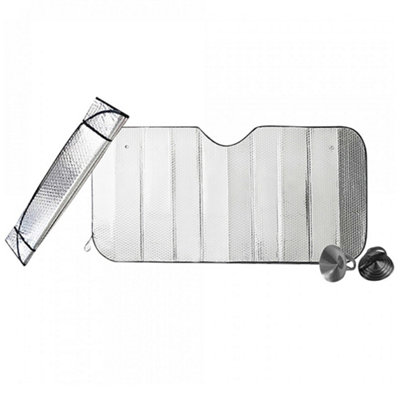 Car Windscreen Front Visor Heat Cover Foldable Uv Reflective Sunshade Universal from B&Q