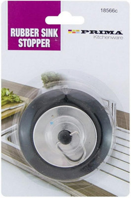  - 3 X Rubber Sink Stopper Drain Plug Replacement Kitchen Bathroom Basin Strainer