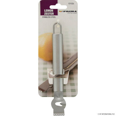 Stainless Steel Lemon Zester Citrus Hand Tool Kitchen Peeler Grater Zest from B&Q