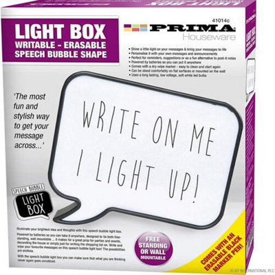  - Light Up Letter Box Speech Bubble Cinematic Led Sign Wedding Party Cinema