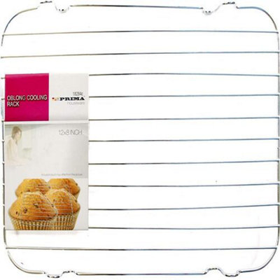 Orblong Baking Cooking Cooling Rack Chrome Pastry Oven Cupcakes Bakeware from B&Q