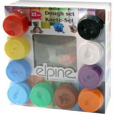 B&Q 22 Pc Play Dough Modelling Kids Art Crafts Dough Xmas Gift Set Fun Diy