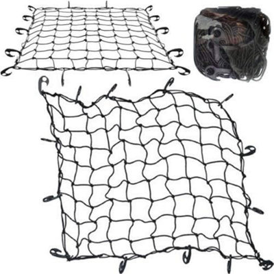 Large Cargo Net Car Van Truck Trailer 12 Hooks Bungee Cord from B&Q