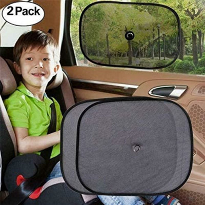  - New Set Of 2 Car Mesh Window Sun Shades Sun Protector Shade Travel Cool Universal