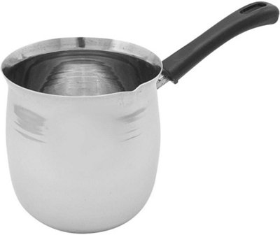 New 1L Turkish Style Coffee Warmer Kitchen Milk Tea Handle Pouring Melting Pot from B&Q