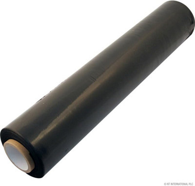  - 500M X 250M Strong Black Stretch Film Roll Packaging Parcel Pallet Shrink Wrap Cover Conceal Multi Use Home Diy Workshop