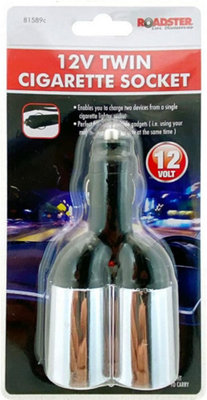  - New Car 12V Twin Cigarette Lighter Socket Power Charger Adapter Dual Splitter