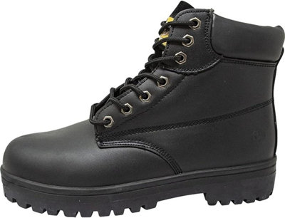 - New Mens Safety Boots Black Steel Toe Cap High Ankle Trainers Hiking Shoes Size Uk 10