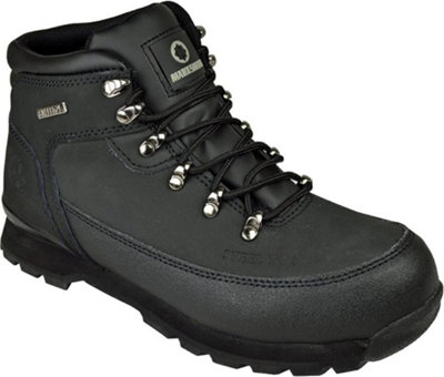  - Mens Safety Boots Steel Toe Cap Ankle Trainers Hiking Shoes Uk 7 Black