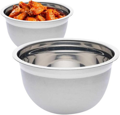  - 18Cm Stainless Steel Cooking German Kitchen Vegetables Fruit Mixing Bowl