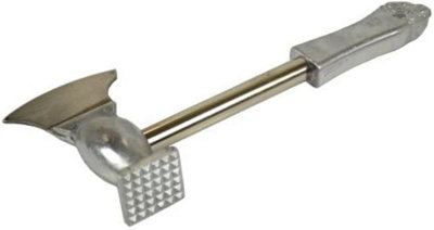 New Meat Tenderiser Aluminium Blade Stainless Steel Hammer Mallet Steak Beef Bbq from B&Q