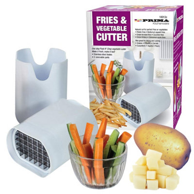 B&Q New French Fries & Vegetable Cutter Slicing Perfect Natural Maker Home Food