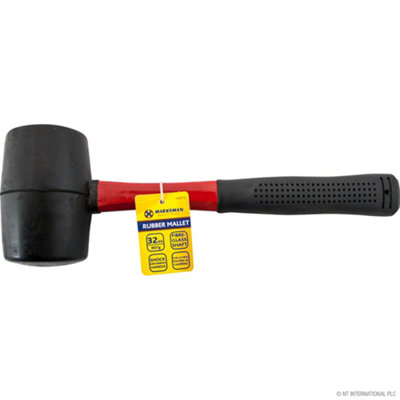 Hammer Mallet Rubber Grip Diy Fibre Shaft Leisure Heavy Duty 32Oz from B&Q
