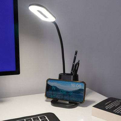 B&Q Red5 Wireless Charging Desk Tidy Lamp
