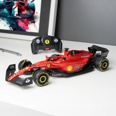 G3 Ferrari Rastar Ferrari F1-75 1:18 Scale Remote Control Car Size 2.4