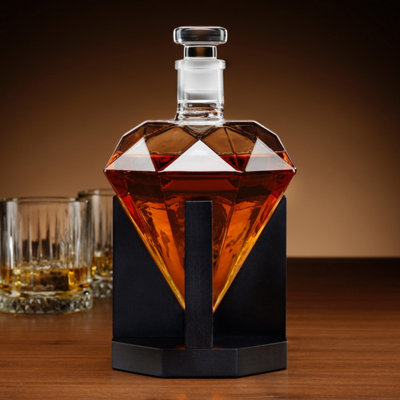 Connoisseur Creations Dazzling Diamond Decanter 750Ml Charm from B&Q