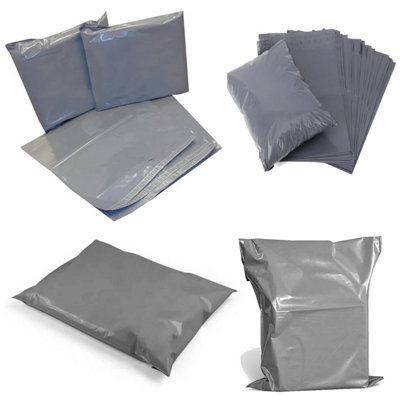 STAR SUPPLIES 100 X 22X30 (558X762mm) Strong Grey Polythene Postage Courier Mailing Bags from B&Q