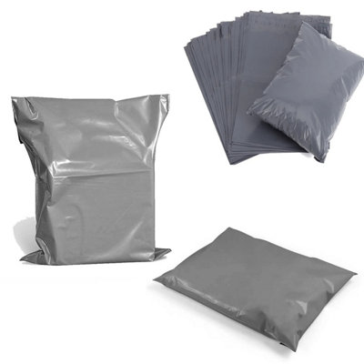 STAR SUPPLIES 200 X 24X36 (609X914mm) Strong Grey Polythene Postage Courier Mailing Bags from B&Q