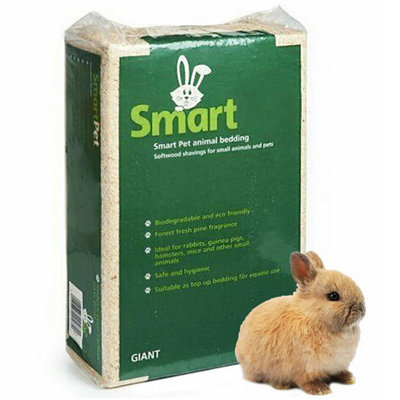 STAR SUPPLIES 2 Bags 10Kg Naturally Fine & Soft Odour Control Super Absorbent Wood Shavings For Pet Bedding from B&Q