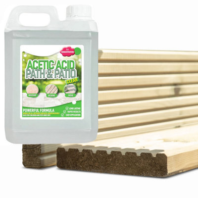 B&Q -  2 X 2.5 Litre Outdoor Garden Path & Patio Acetic Acid Concentrated Cleaner