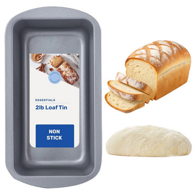 Star Supplies 1 X 2Lb Rectangular Bread Loaf Oven Tin Non-Stick Fridge & Freezer Safe from B&Q