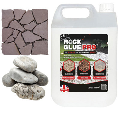 Star Supplies 2.5L Fast Drying Pebble & Gravel Strong Long Lasting Glue Ideal For Mulch & Stones from B&Q