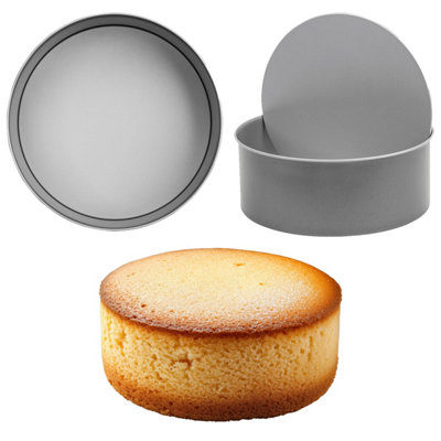 Star Supplies 3 X Oven Safe Non-Stick 23Cm Loose Base Deep Cake Tin For Baking Cakes from B&Q