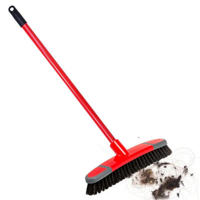 STAR SUPPLIES 1X Long Handle Stiff  Sweeping Broom Ideal For Hard Floors from B&Q