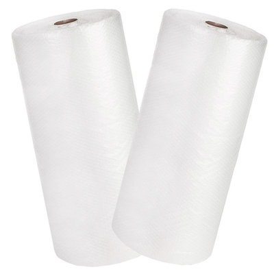 B&Q -  2 Rolls X 1000mm X 100M Strong Packing Moving Wrapping Protective Small Bubble Wrap Rolls