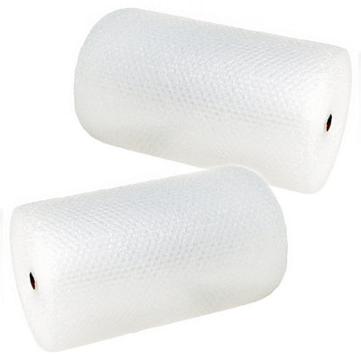 STAR SUPPLIES 2 Rolls Of 750mm X 50M Strong Packing Moving Wrapping Protective Large Bubble Wrap Rolls from B&Q