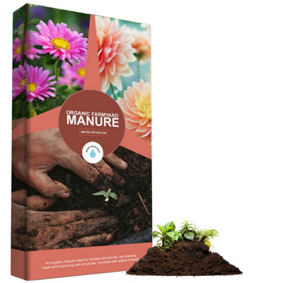 STAR SUPPLIES 1 Bag (40 Litres) Organic Farmyard Manure For Gardeners Encouraging Healthy Plant Growth With Essential Nutrients from B&Q