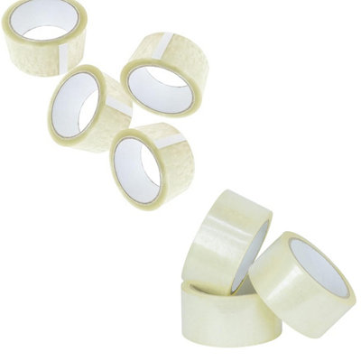 STAR SUPPLIES 6 Rolls Of Clear 50mm X 66M Strong Sticky Packaging Parcel Tapes from B&Q