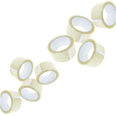STAR SUPPLIES 12 Rolls Of Clear 50mm X 66M Strong Sticky Packaging Parcel Tapes from B&Q