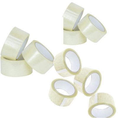 STAR SUPPLIES 144 Rolls Of Clear 50mm X 66M Strong Sticky Packaging Parcel Tapes from B&Q