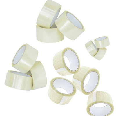 STAR SUPPLIES 288 Rolls Of Clear 50mm X 66M Strong Sticky Packaging Parcel Tapes from B&Q