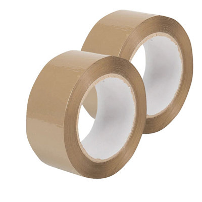 STAR SUPPLIES 6 Rolls Of Brown 50mm X 66M Strong Sticky Packaging Parcel Tapes from B&Q