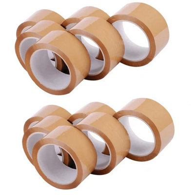 STAR SUPPLIES 288 Rolls Of Brown 50mm X 66M Strong Sticky Packaging Parcel Tapes from B&Q