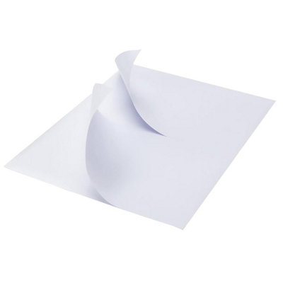 STAR SUPPLIES 100 Sheets Of A4 Plain White Self Adhesive Blank Address Shipping Labels (6 Address Labels Per Sheet)