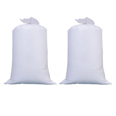 B&Q -  2 Cubic Feet High Quality White Polystyrene Beads Bean Bag Filler