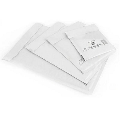 STAR SUPPLIES 500 X H/5 (270 X 360mm) Mail Lite White Padded Bubble Lined Postage Mailing Envelopes from B&Q