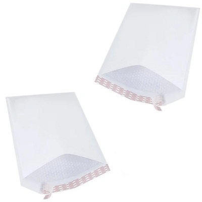 B&Q -  200 X Size 9 (290X445mm) White Padded Bubble Lined Postal Mailing Shipping Peel & Seal Closure Cushioned Envelopes