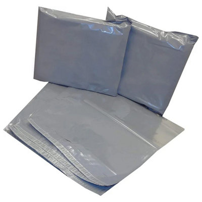 STAR SUPPLIES 100 X 6X9 (152X228mm) Strong Grey Polythene Postage Courier Mailing Bags from B&Q