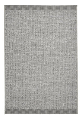 B&Q Grey/Black Seam Flat Weave Easy Clean Rug - 120X170